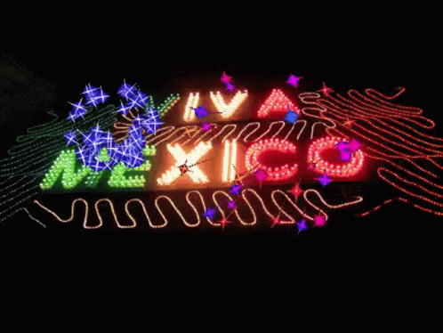 Neon Sign Saying Viva Mexico