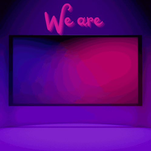 Neon Sign Saying We Are Bob's Authority Family