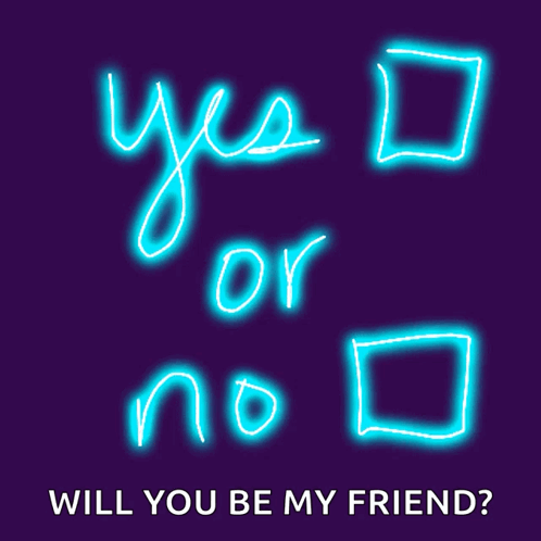 Neon Sign Saying Yes Or No
