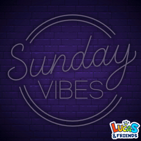 Neon Sunday Vibes Sign