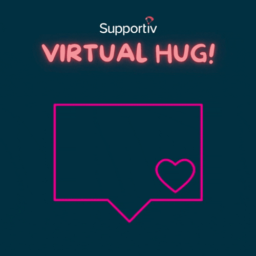Neon Virtual Hug GIF