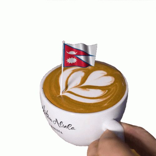 Nepal Latte Art Gif
