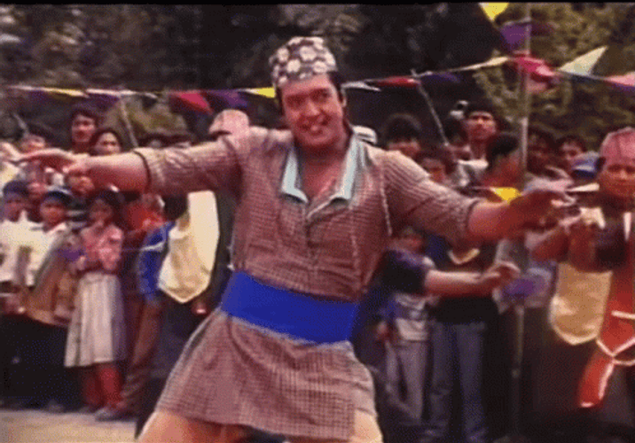 Nepal Man Dances Gif
