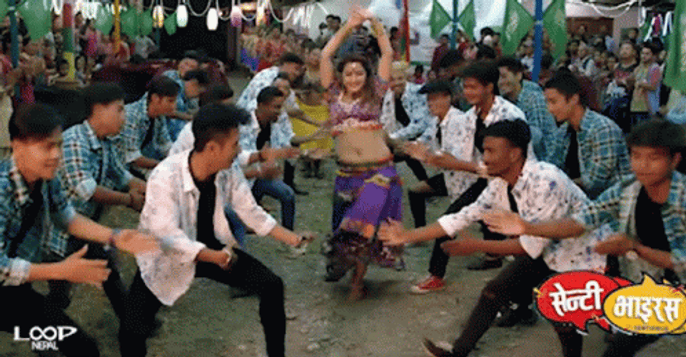 Nepal Traditional Dance Gif