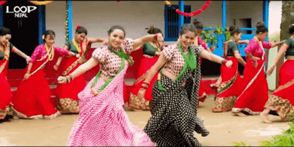 Nepal Women Dancers Gif