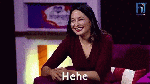 Nepali Malvika Hehe GIF