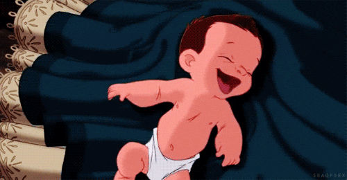 Nepo Baby Giggling GIF