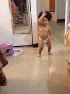 Nepo Baby Hands Up Dance GIF