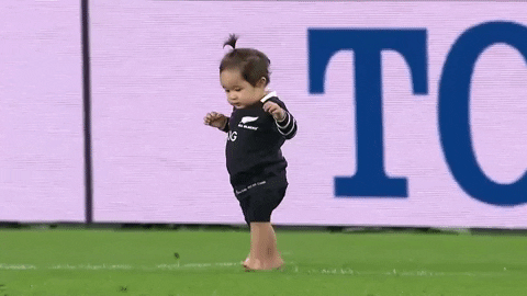 Nepo Baby Running On Field GIF