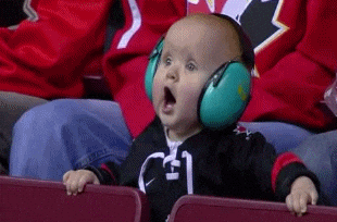 Nepo Baby Wears Ear Muffs GIF