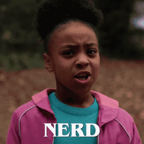 Sassy Young Girl Nerd Alert GIF