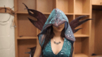 Nerd Alert Cosplayer Nerdy Reaction GIF