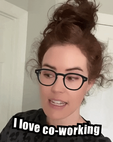 Nerd Alert Nerdy Lady Loves Co Working GIF