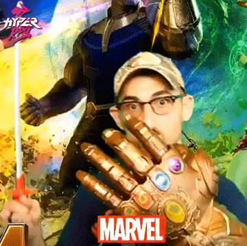 Nerd Avenger Geek Thanos Hand GIF