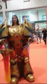 Nerd Cosplayer Awkward Costume Meme GIF