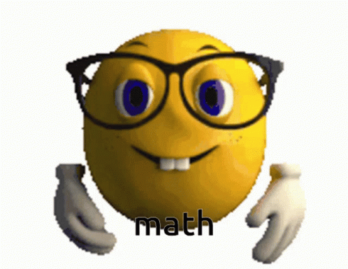 Nerd Emoji Doing Math Meme GIF