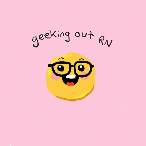 Nerd Emoji Geeking Out Graphics Art GIF