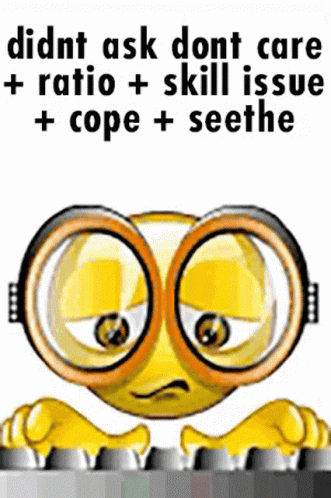 Nerd Emoji Meme Don't Care GIF