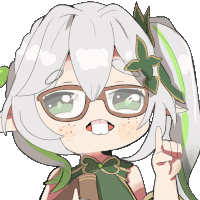 Nerd Nahida Sticker GIF