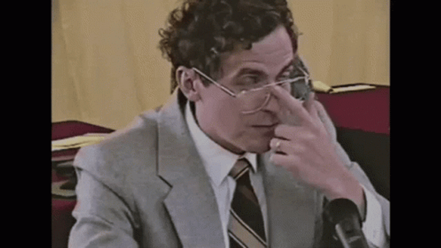 Nerd Pushing Up Glasses GIF