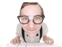 Nerd Speech Bubble Sticker GIF