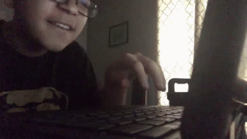 Nerd Techie Geek Typing In Computer Meme GIF