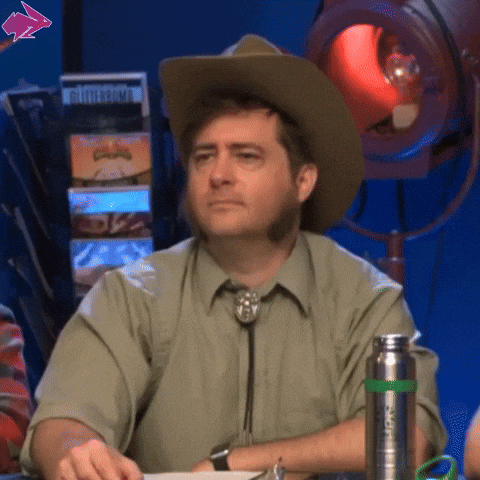 Nerd Youtuber Cowboy Hat Off GIF