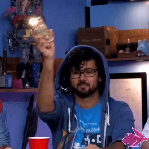 Nerd Youtuber Omar Najam Waving Light GIF