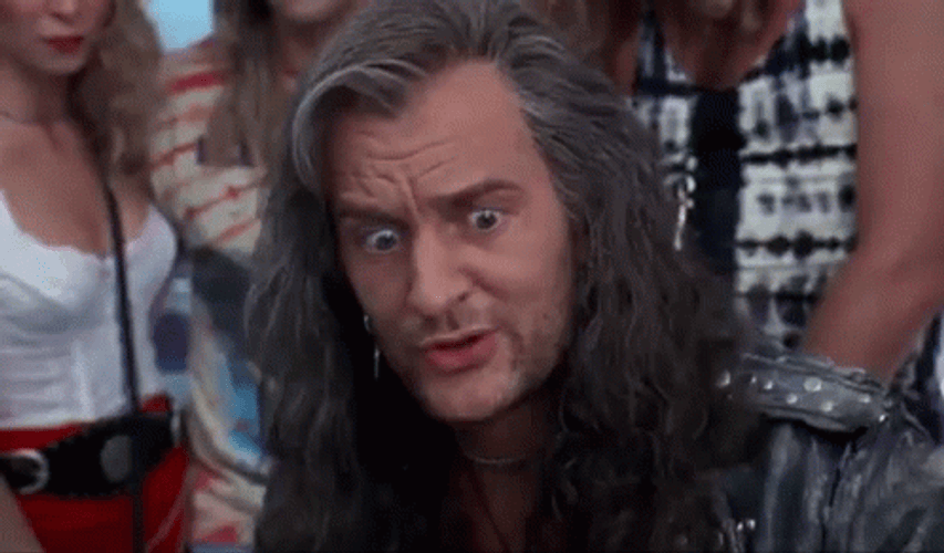 Nerdy Darth Algar Awkward Reaction Waynes World GIF