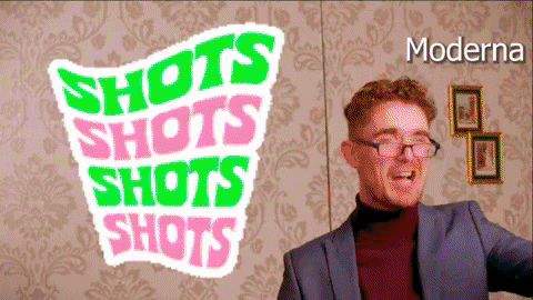 Nerdy Guy Chanting Shots Shots Shots GIF
