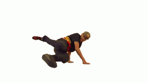 Nerdy Looking Guy Break Dance GIF