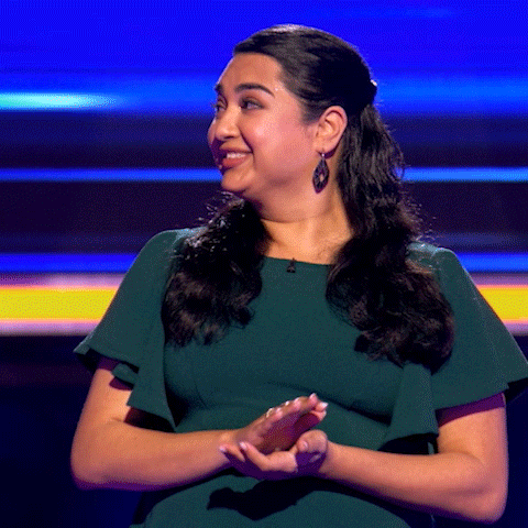 Nervous Golf Clap Game Show GIF