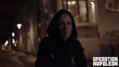 Nervous Lady Walking Cia Spying Operation Napoleon GIF