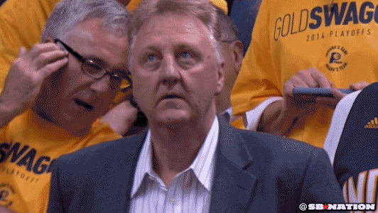 Nervous Larry Bird GIF