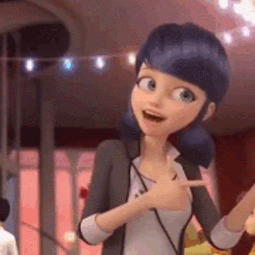 Nervous Marinette Scratching Her Head GIF