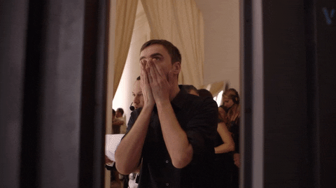 Nervous Raf Simons GIF