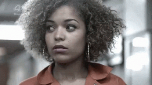 Nervous Squinting Antonia Thomas GIF