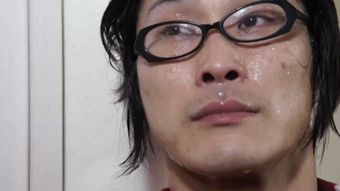 Sad Man Nervous Sweat GIF