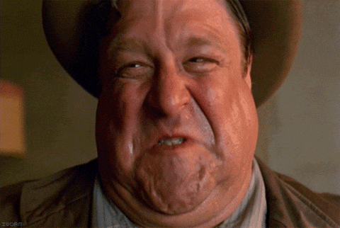 John Goodman Reaction Nervous Sweat GIF