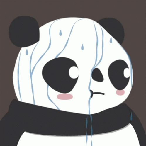 Nervous Sweat Of Panda GIF