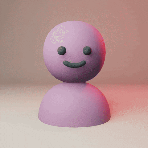 Nervous Sweating Smiling Pink Clay GIF