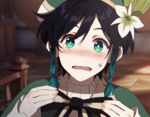 Nervous Venti Look GIF