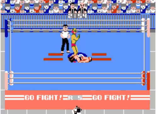 Nes Prowrestling Game GIF