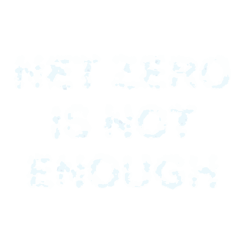 Net Zero Is Not Enough Blue Bubbles