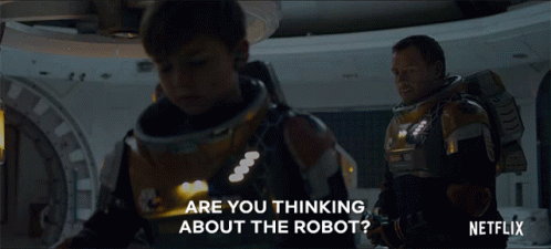 Netflix Ad Man and Boy Talking About Robot