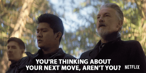 Netflix Ad Man Saying Your Next Move