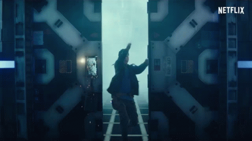 Netflix Ad Man Standing in Doorway