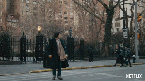 Netflix Ad Man Standing on Street