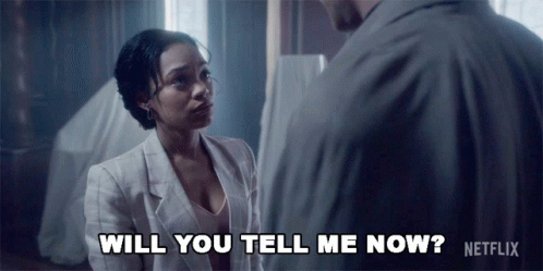 Netflix Ad Woman Asks Man Will You Tell Me Now