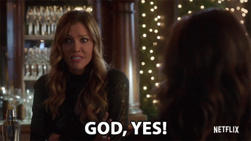 Netflix Ad Woman Saying God Yes